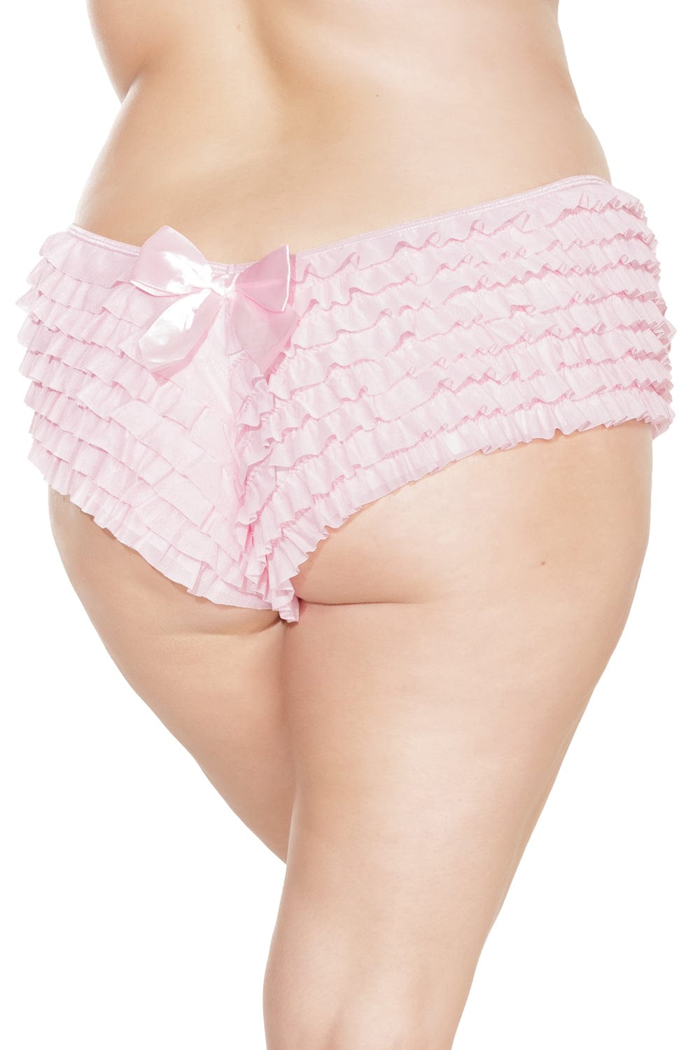 Coquette BOOTY SHORTS Coquette Pink Ruffle Booty Shorts with Bow