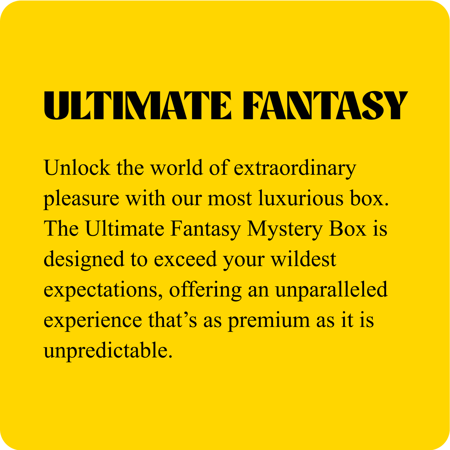 XOXTOYS Mystery Box
