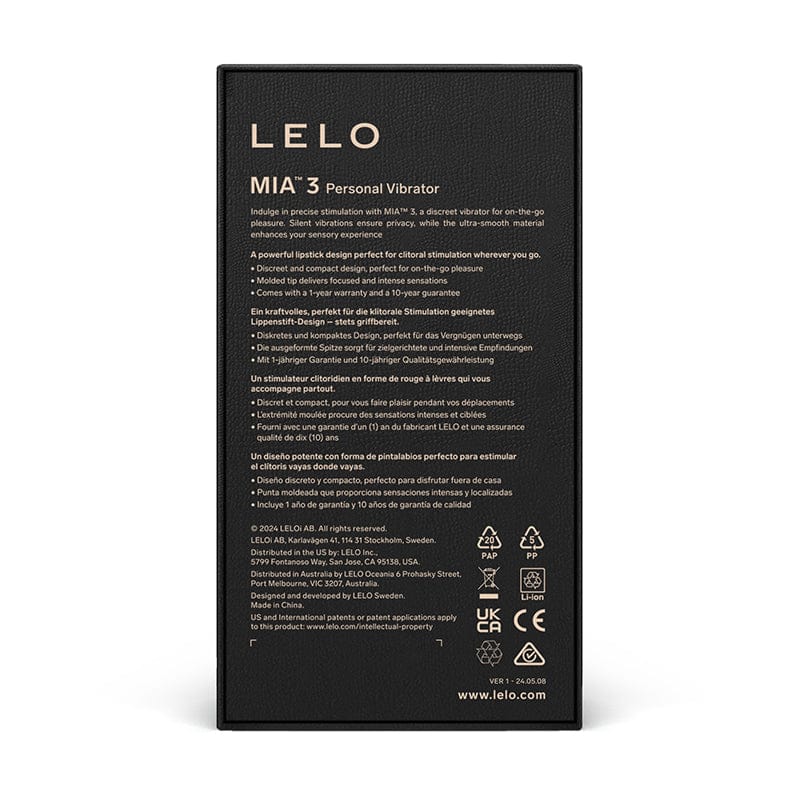 LELO Vibrator Lelo Mia 3 Bullet Vibrator