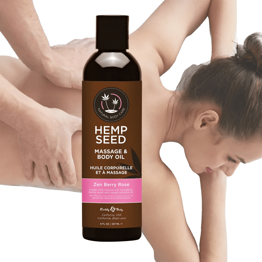 Earthly Body Massage Oil Earthly Body Hemp Seed Massage Oil Zen Berry Rose