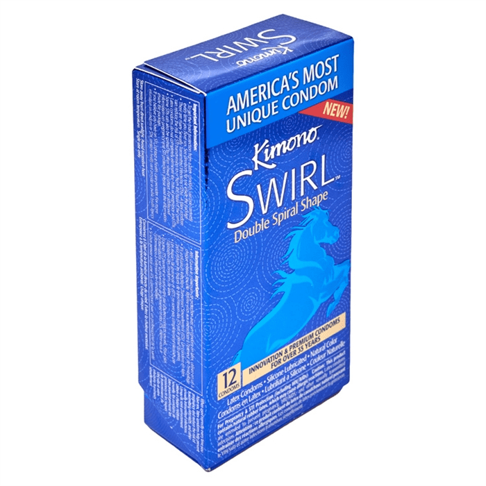 Kimono Condoms Kimono Swirl Double Spiral Shape Condom