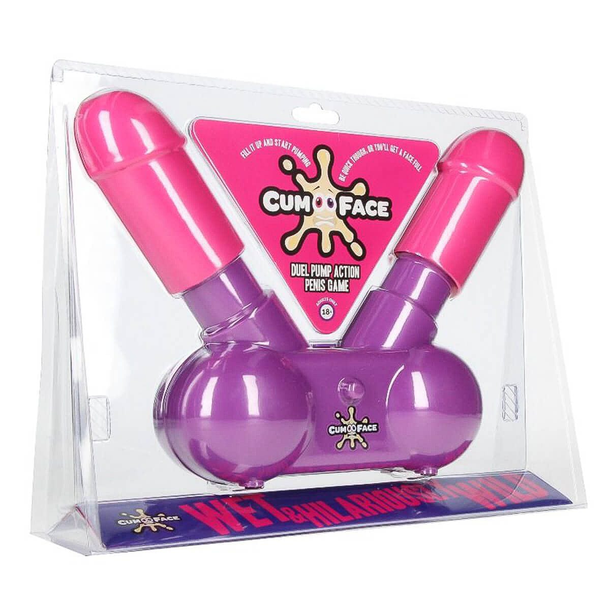 Play Wiv Me Novelties & Parties Cum Face Duel Pump Action Penis Game