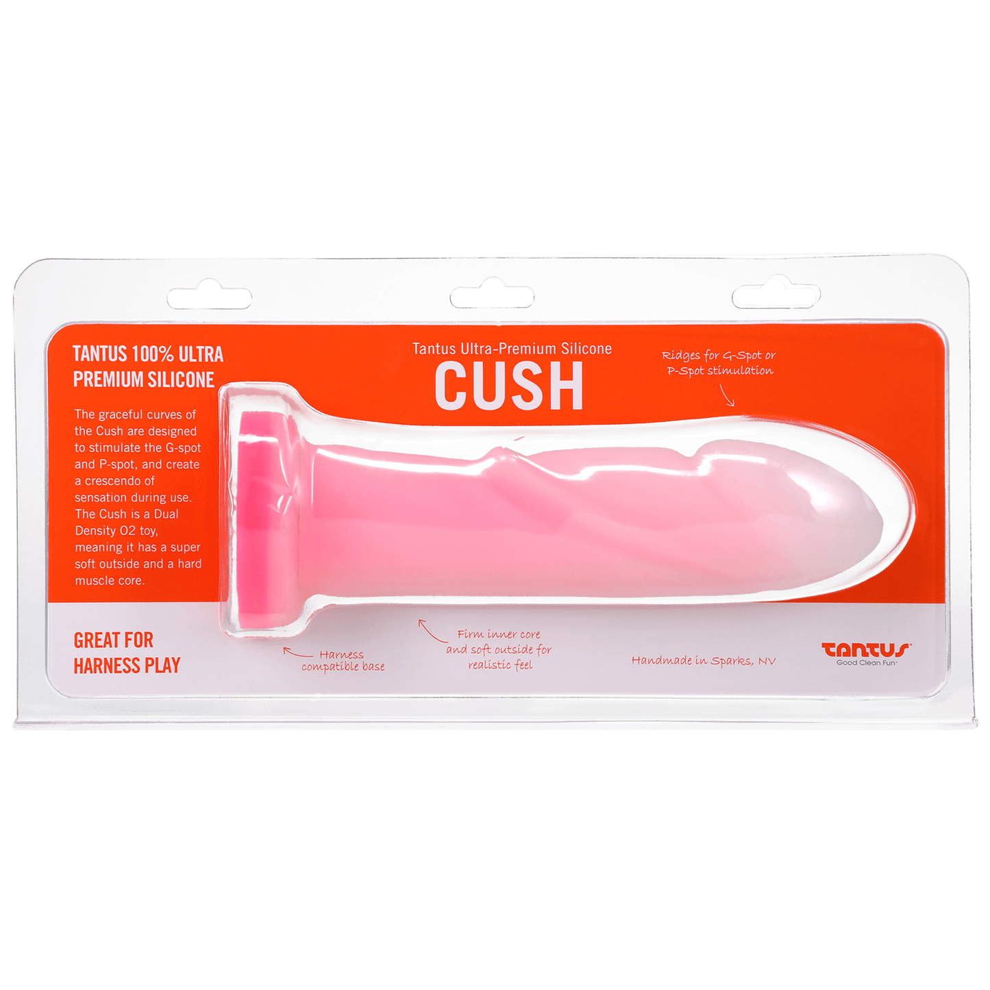 Tantus Dildos Rose Quartz Tantus Cush O2 Dual Density Dildo