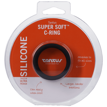 Tantus Cock Rings Black Tantus Super Soft Cock Ring