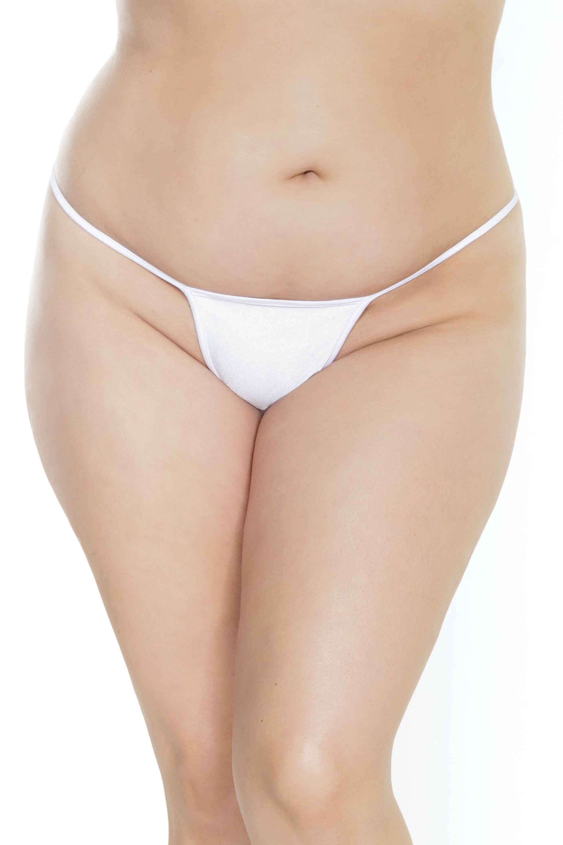 Coquette G-STRING Coquette Low Rise White Lycra G-String