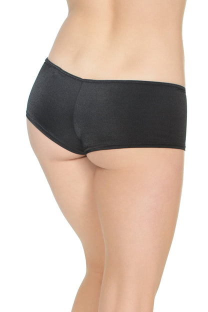 Coquette BOOTY SHORTS Coquette Low Rise Black Lycra Booty Shorts