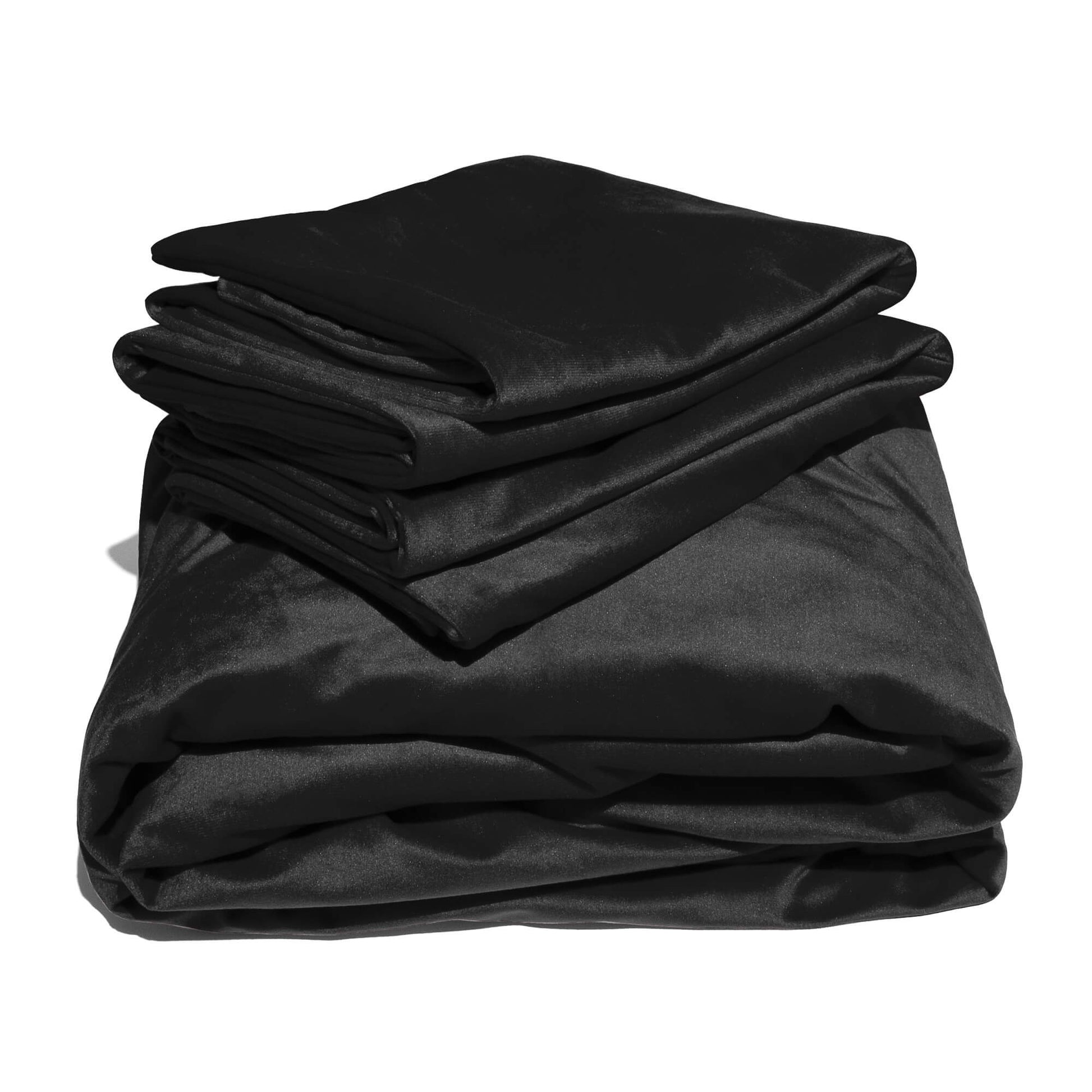 Liberator Accessories Black Liberator Liquid Velvet Sheets Queen