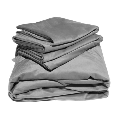 Liberator Accessories Grey Liberator Liquid Velvet Sheets Queen
