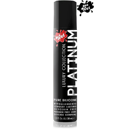 Wet Lubes & Lotions Wet Platinum Luxury Silicone Lubricant 1oz