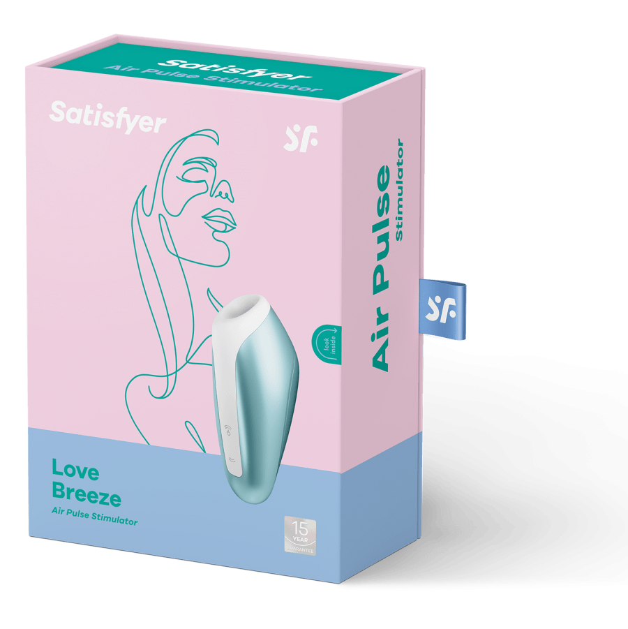 Satisfyer Clitoral Stimulators Ice Blue Satisfyer Love Breeze Clitoral Stimulator