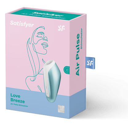 Satisfyer Clitoral Stimulators Ice Blue Satisfyer Love Breeze Clitoral Stimulator