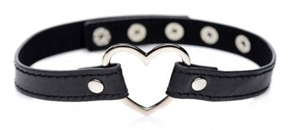 Master Series BDSM Master Series Dark Heart Chrome Heart Choker