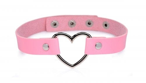 Master Series BDSM Master Series Dark Heart Chrome Heart Choker