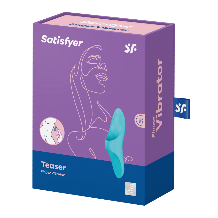 Satisfyer Vibrators Light Blue Satisfyer Teaser Finger Vibrator