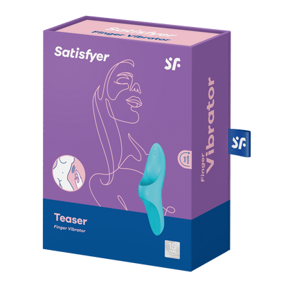 Satisfyer Vibrators Light Blue Satisfyer Teaser Finger Vibrator