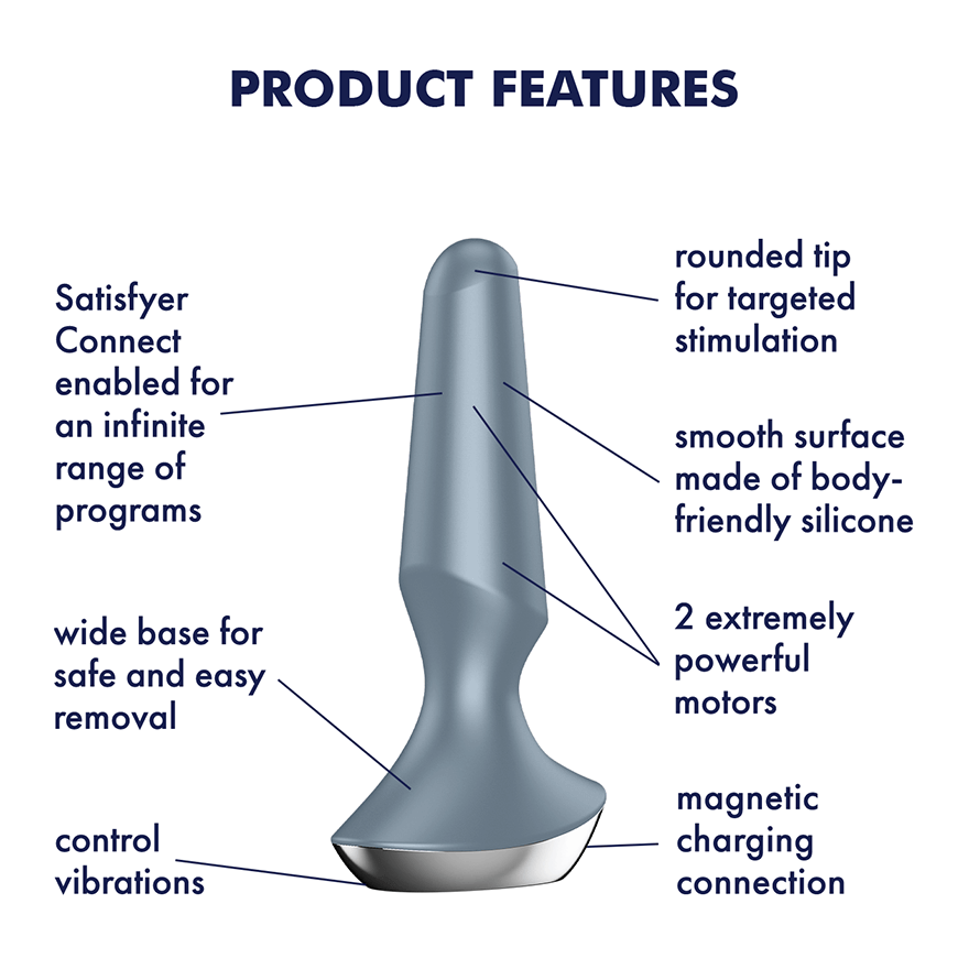 Satisfyer Anal Toys Satisfyer Plug-ilicious 2 Vibrating Plug
