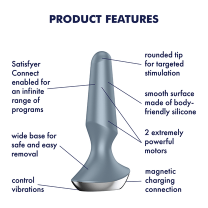 Satisfyer Anal Toys Satisfyer Plug-ilicious 2 Vibrating Plug