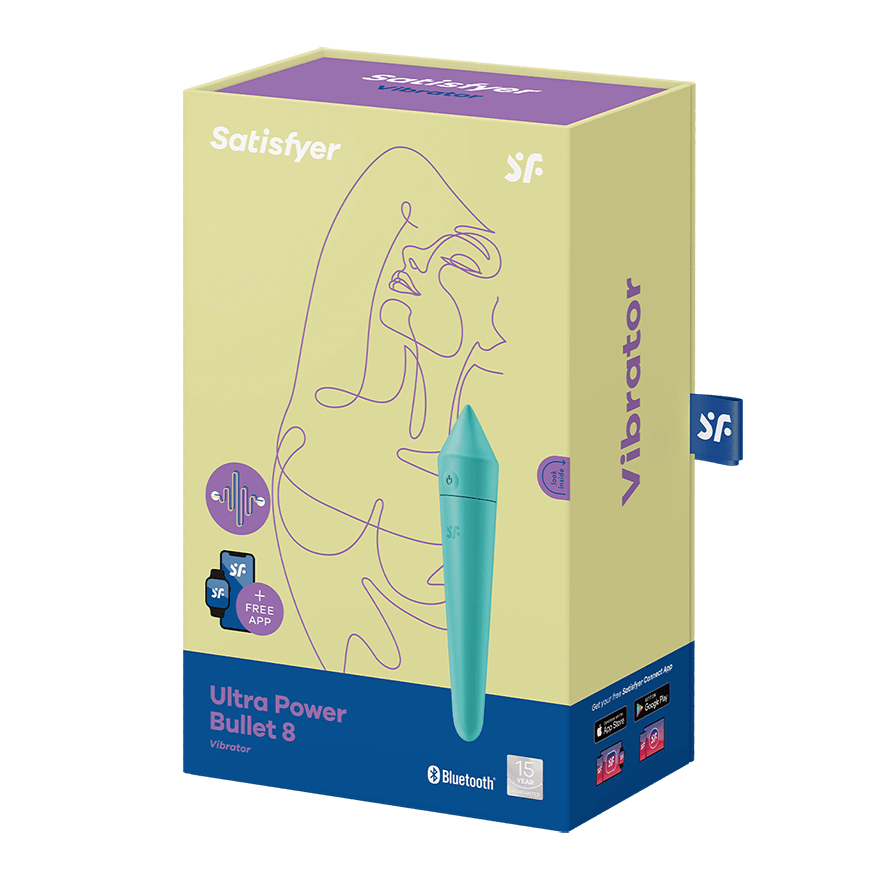 Satisfyer Vibrators Turquoise Satisfyer Ultra Power Bullet 8 Vibrator