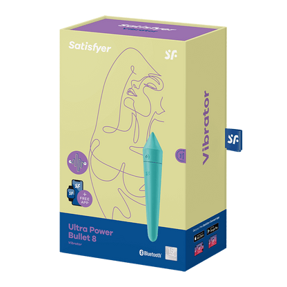 Satisfyer Vibrators Turquoise Satisfyer Ultra Power Bullet 8 Vibrator
