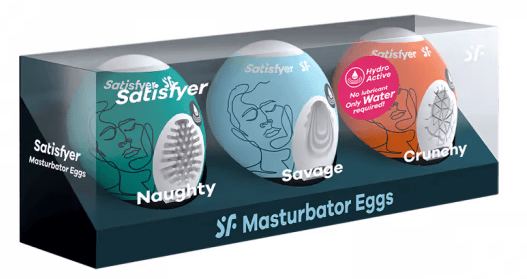 Satisfyer Male Masturbators Satisfyer Masturbator Egg 3er Set