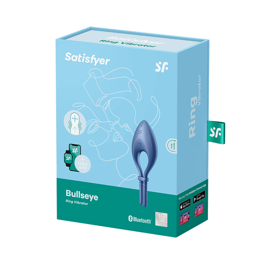Satisfyer Cock Rings Blue Satisfyer Bullseye Ring Vibrator