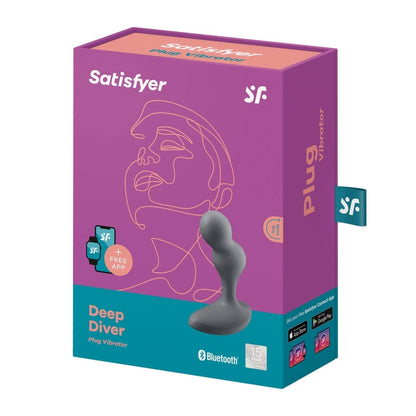 Satisfyer Anal Toys Grey Satisfyer Deep Diver Vibrating Plug
