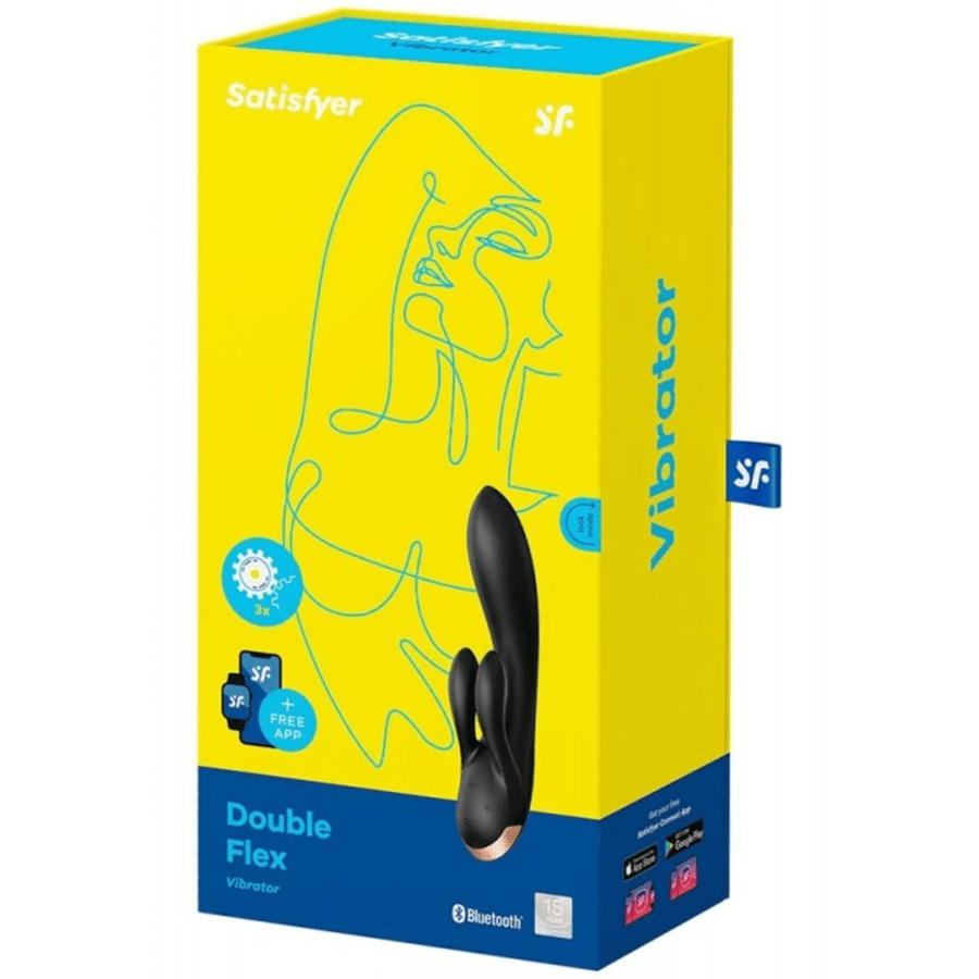 Satisfyer Vibrators Black Satisfyer Double Flex Vibrator