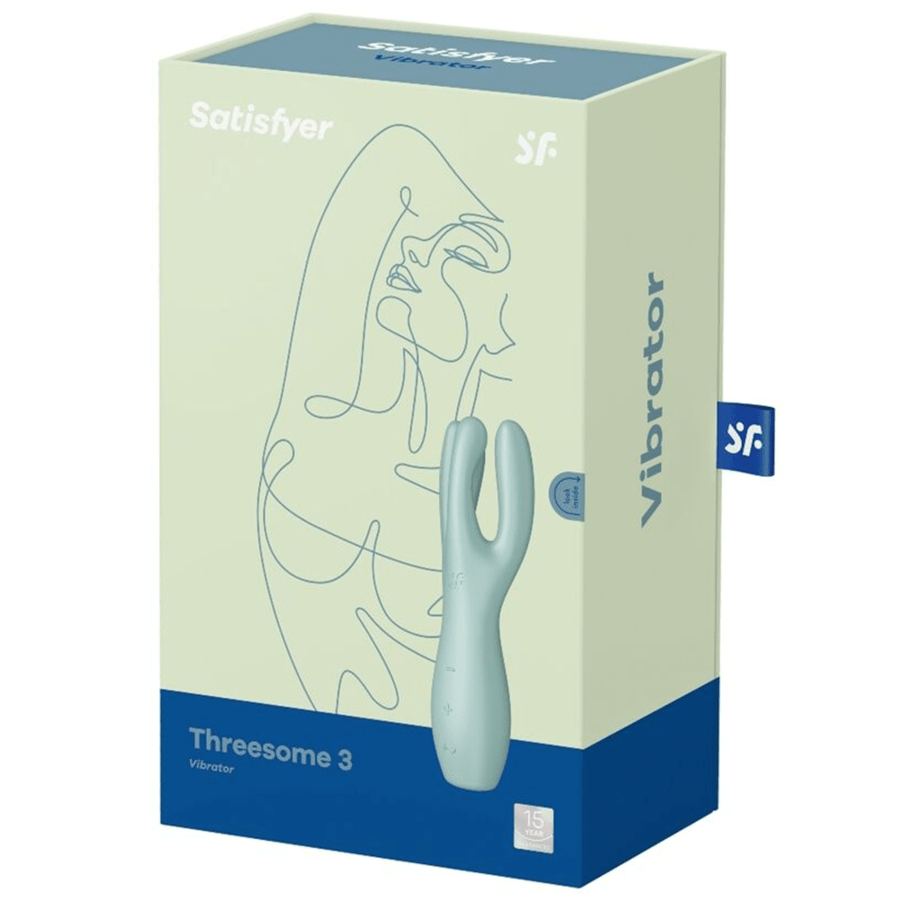 Satisfyer Vibrators Mint Satisfyer Threesome 3 Vibrator
