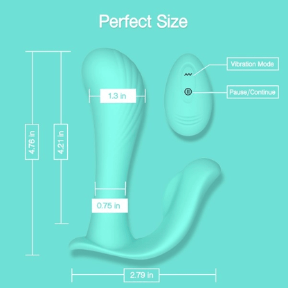 Tracy's Dog Panty Vibe Tracy's Dog Wearable Panty Vibrator with Wireless Remote Control Teal