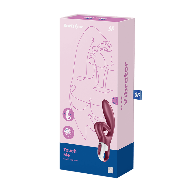 Satisfyer Rabbit Vibrators Red Satisfyer Touch Me Rabbit Vibrator