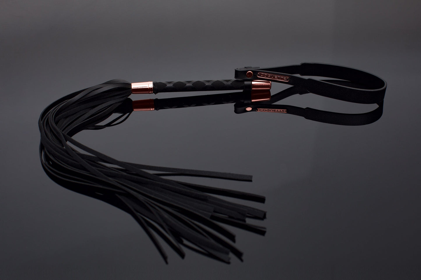 Coquette MISC ACCS Coquette Vegan Leather Black Whip