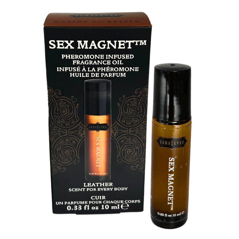 Kama Sutra Pheromones Sex Magnet Pheromone - Leather Roll On Fragrance Oil  0.33 fl oz 10 ml