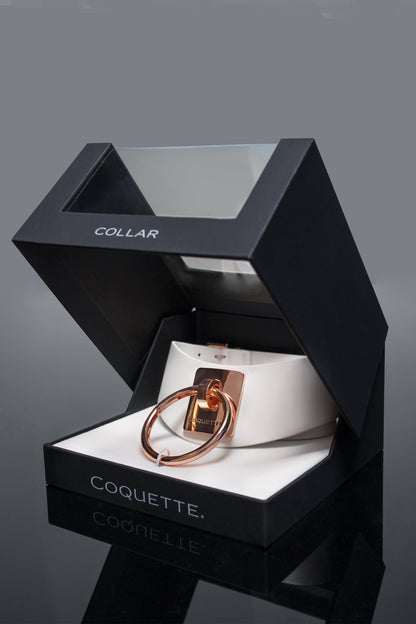 Coquette MISC ACCS Coquette Vegan Leather White Collar