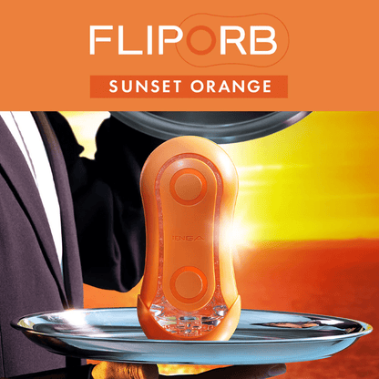 Tenga Male Masturbators Tenga Flip Orb Sunset Orange