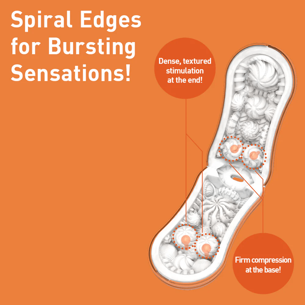Tenga Male Masturbators Tenga Flip Orb Sunset Orange