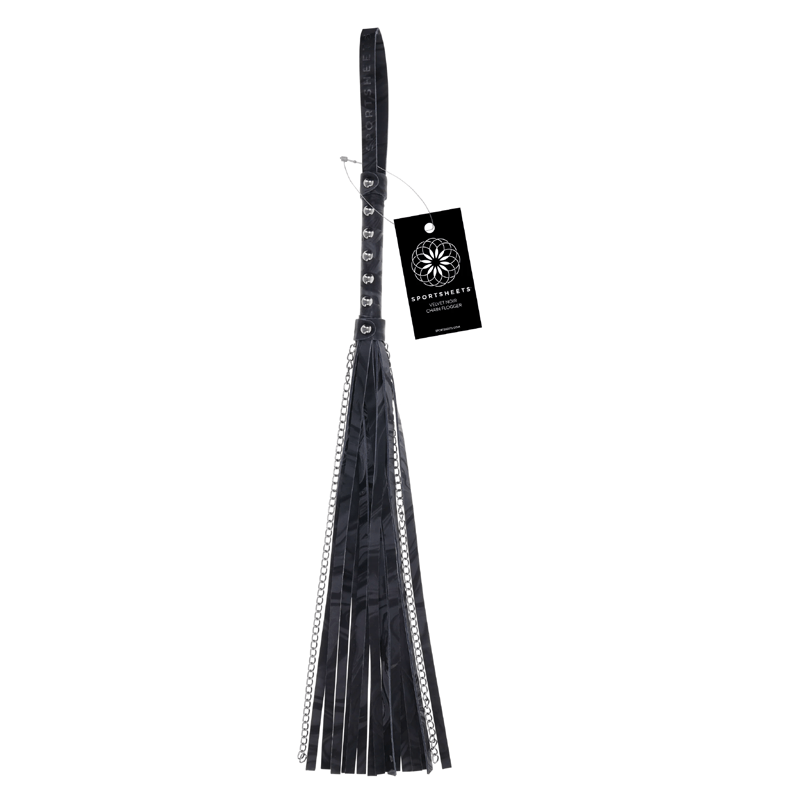 Sportsheets BDSM Velvet Noir Chain Flogger