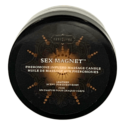 Kama Sutra Candle Sex Magnet Pheromone - Leather Massage candle 1.7 oz/48 g