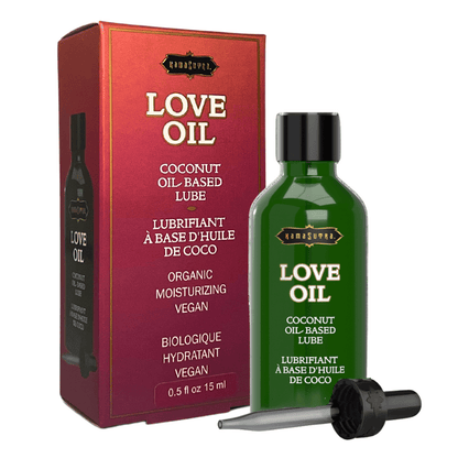 Kama Sutra Lubricant LOVE OIL (coconut oil based) 0.50 fl oz/ 15 ml