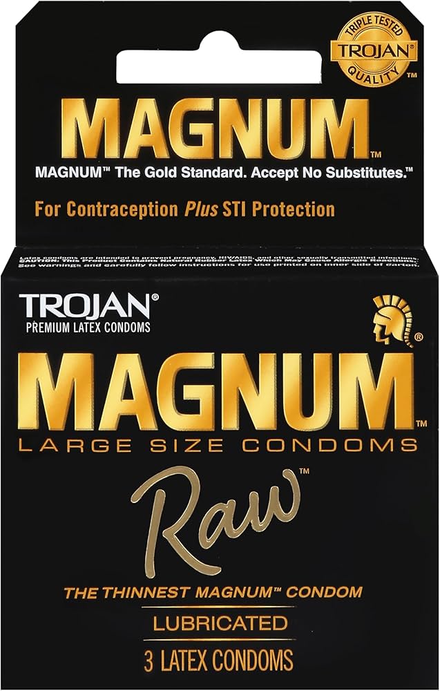 Trojan 3 pack Trojan Magnum Raw Condoms