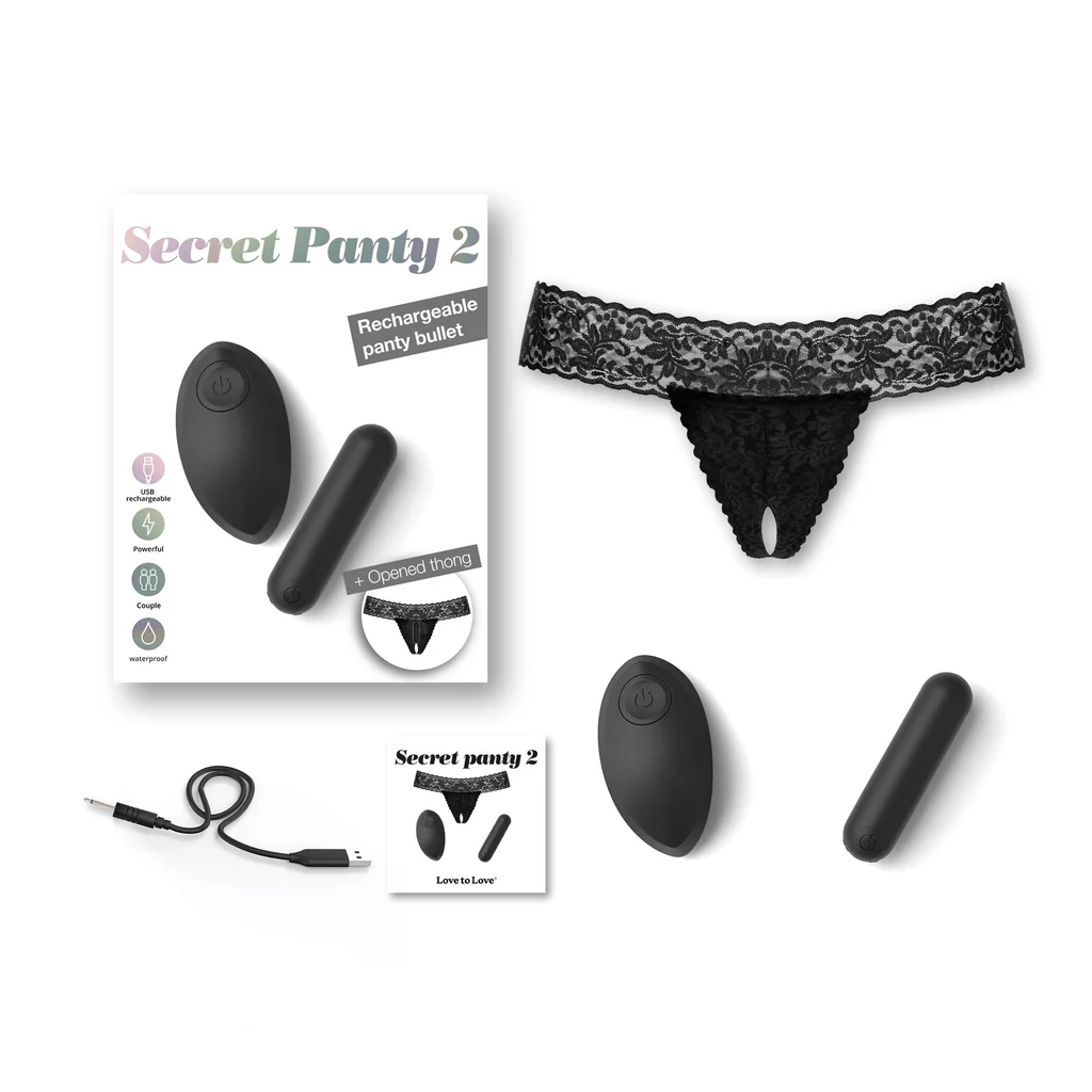 Love To Love Panty Vibe Black Love to Love Secret Panty 2