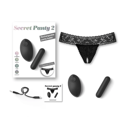 Love To Love Panty Vibe Black Love to Love Secret Panty 2