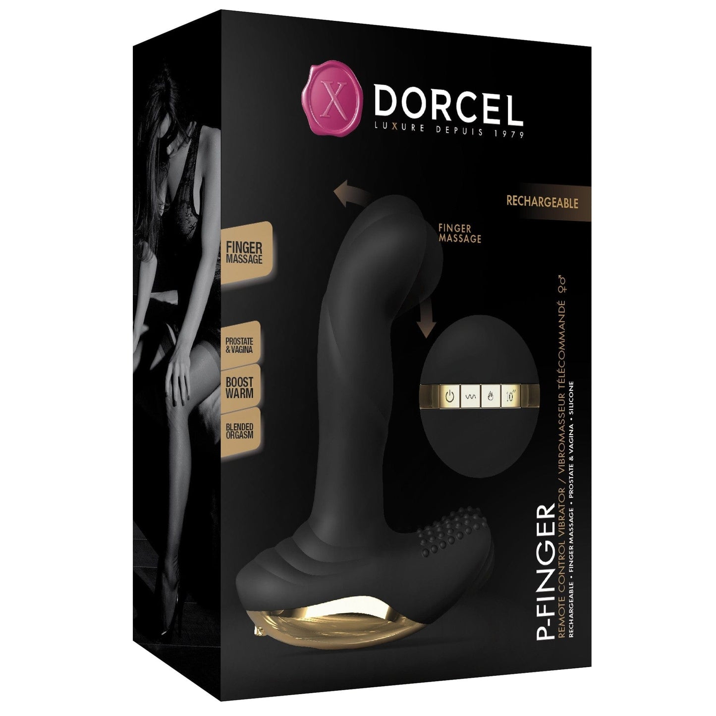 Dorcel Anal Toys Dorcel P-Finger Remote Control Vibrator