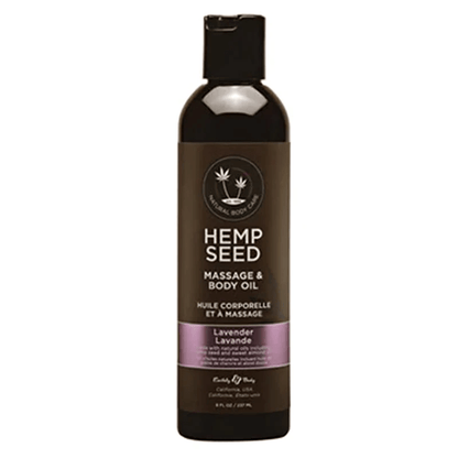 Earthly Body Massage Oil 8 oz Earthly Body Hemp Seed Massage Oil Lavender Scent