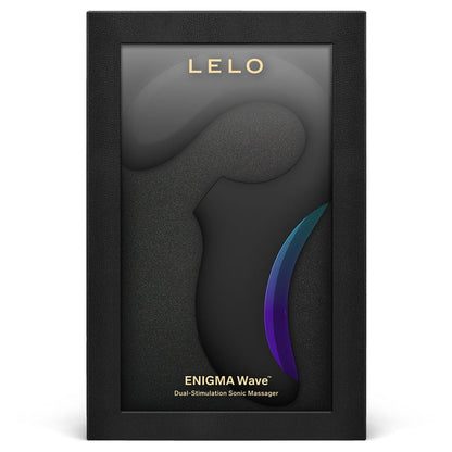 Lelo Vibrators Black Lelo Enigma Wave Dual Stimulation Sonic Massager