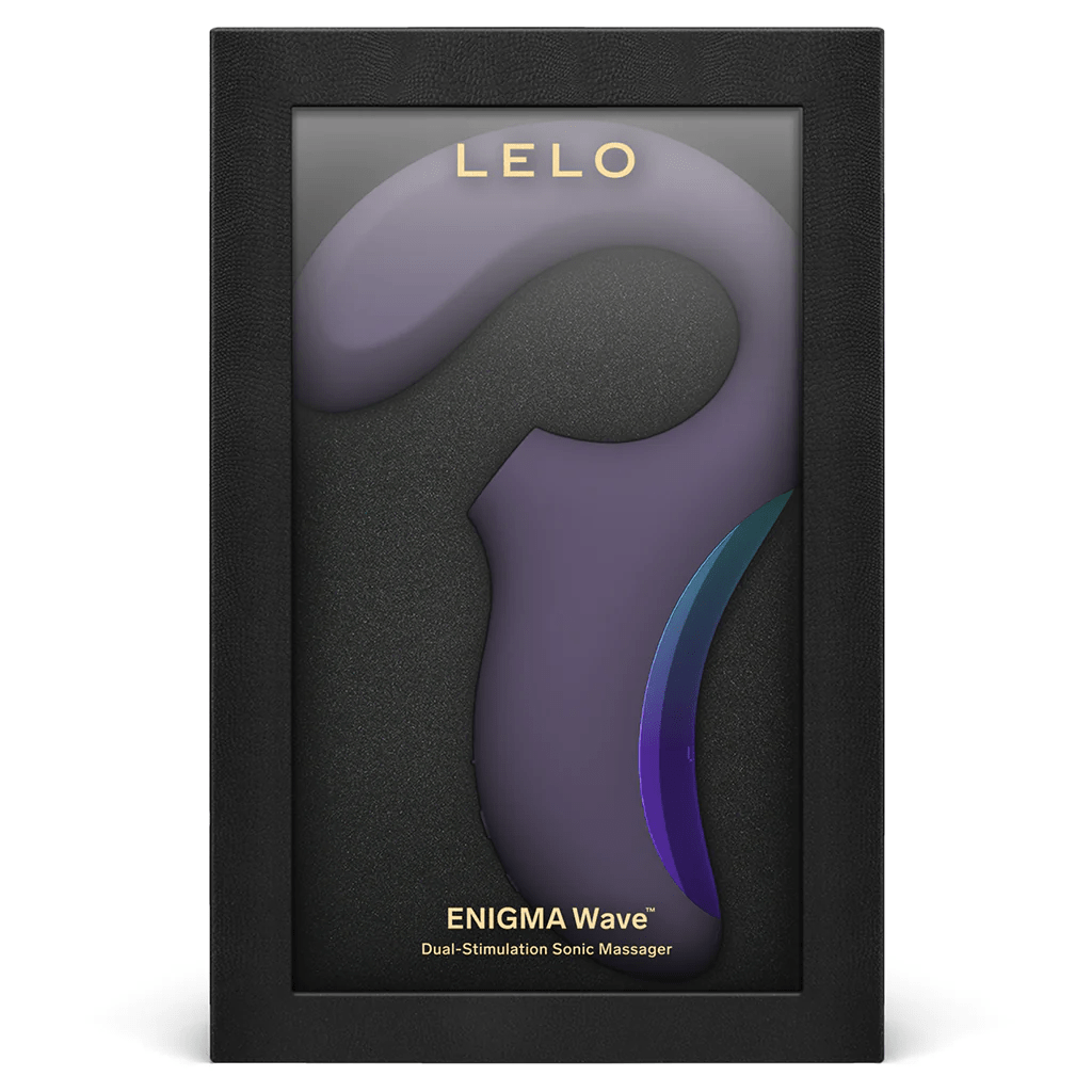 Lelo Vibrators Cyber Purple Lelo Enigma Wave Dual Stimulation Sonic Massager