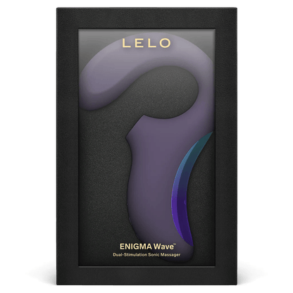 Lelo Vibrators Cyber Purple Lelo Enigma Wave Dual Stimulation Sonic Massager
