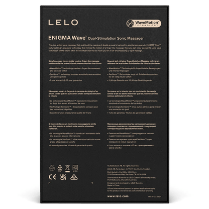 Lelo Vibrators Lelo Enigma Wave Dual Stimulation Sonic Massager