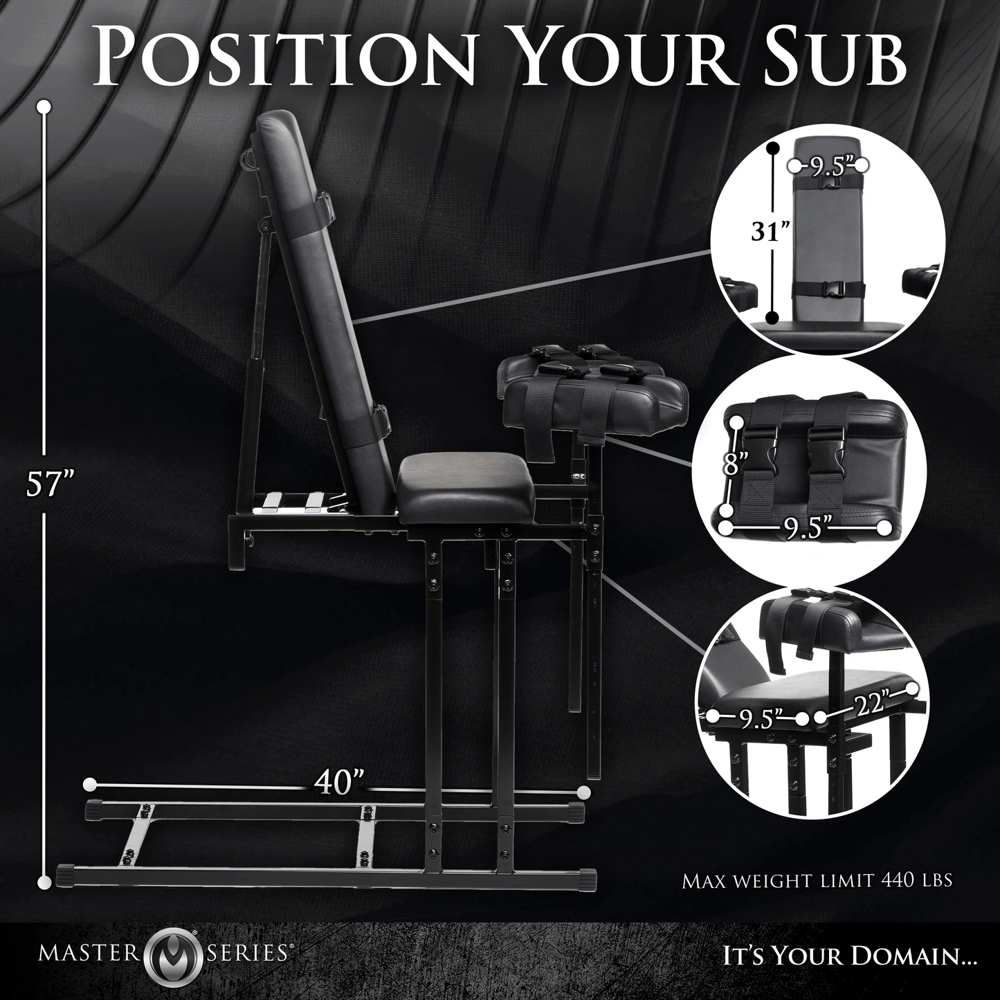 Master Series Sex Furniture Master Series Extreme Obedience Chair