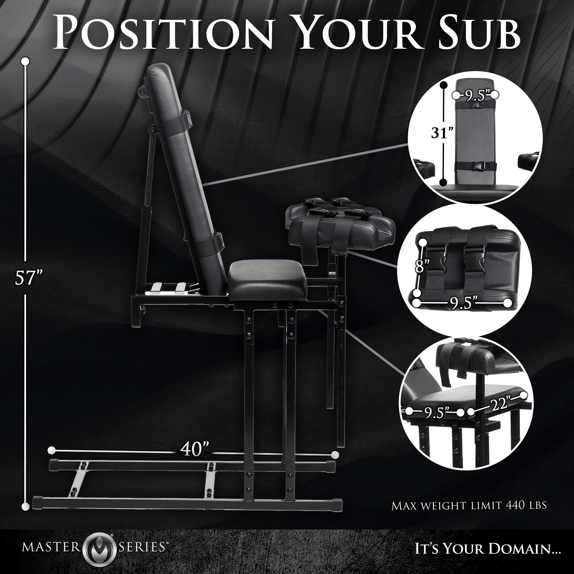 Master Series Sex Furniture Master Series Extreme Obedience Chair