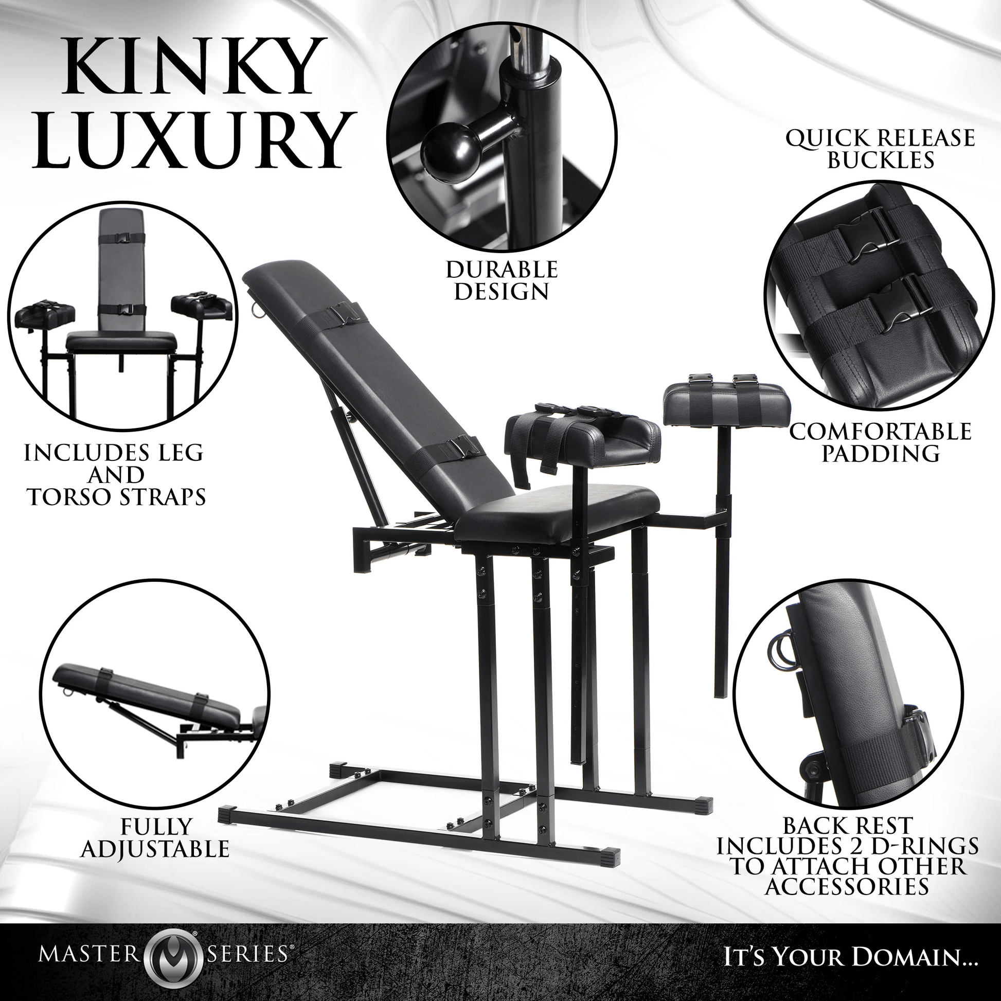Master Series Sex Furniture Master Series Extreme Obedience Chair
